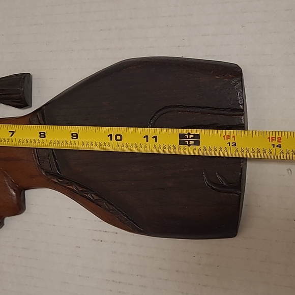 Hand Carved Wooden Decorative Woman - Picture 14 of 16